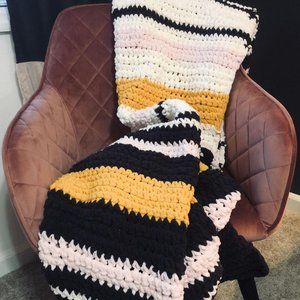 Chunky Knit Blanket - Chunky Knit Throw - OS